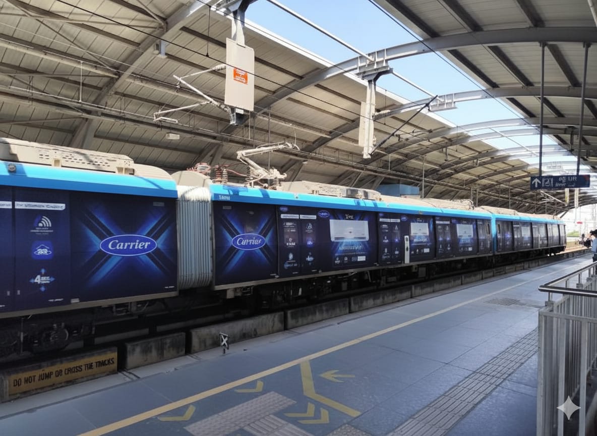 B2C Advertisers - Metro Train Wrap